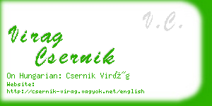 virag csernik business card
